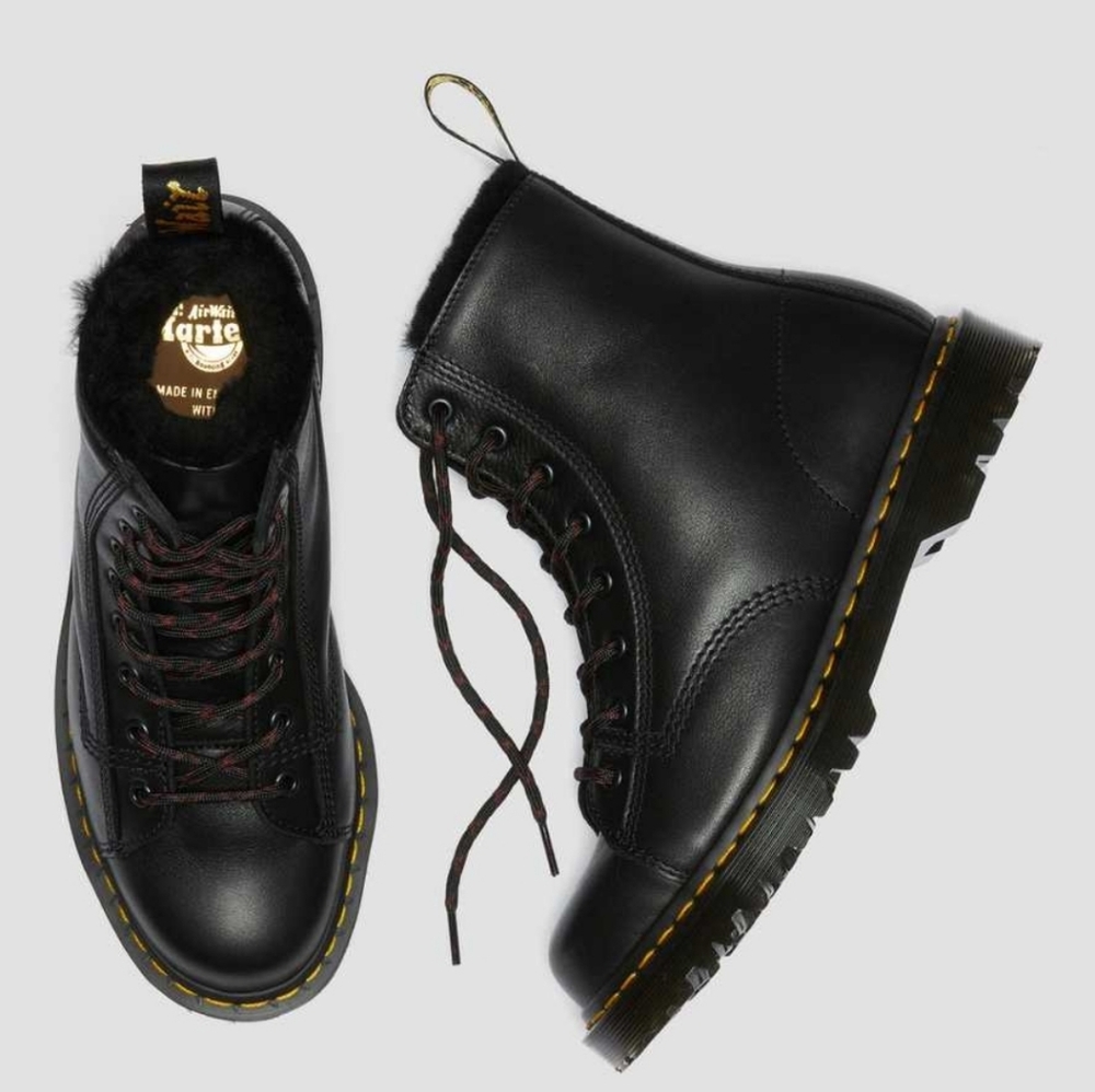 Dr Martens Barton Shearling Lined Leather Boots